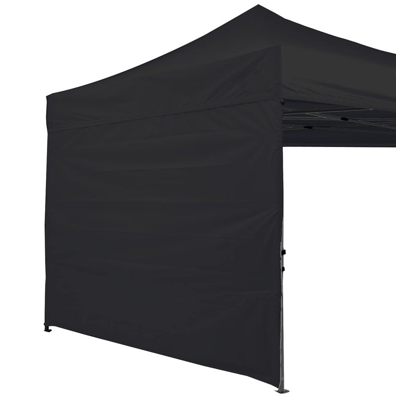 ABCCANOPY Instant Canopy SunWall 10x10 FT, 1 Pack Sidewall Only, No Frame or Top, Black - Image 1